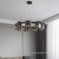 Lustre de cristal moderno para sala de jantar